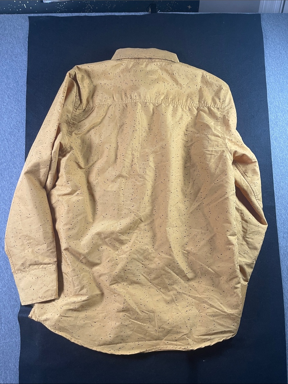 Red Ape Men's Mustard Long-Sleeve Button-Down Shirt - Picture 6 of 6